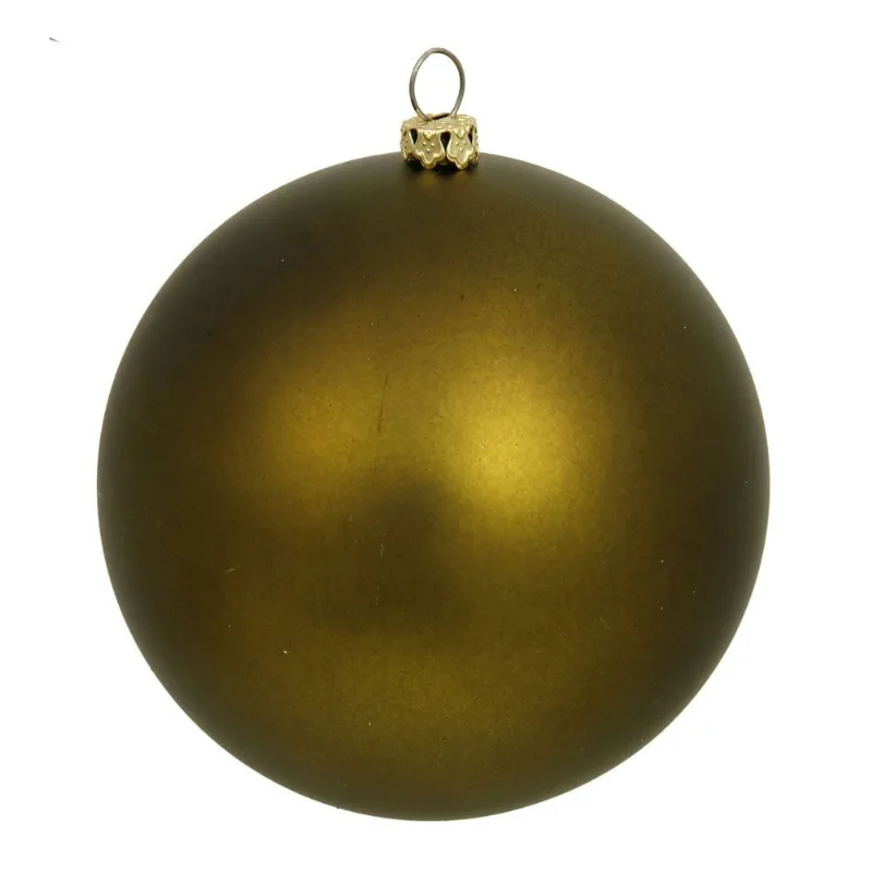 Enfeite De Árvore De Natal Vickerman Olive Matte Ball 6cm