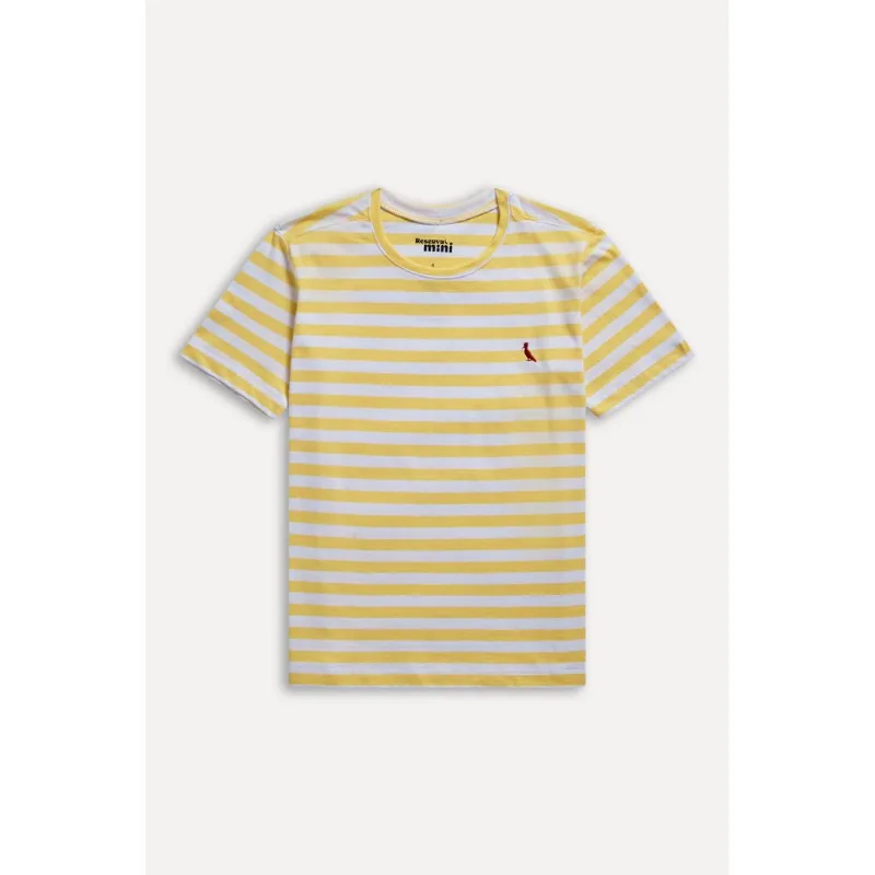 Camiseta Mini Careca Listrado Amarelo - 04