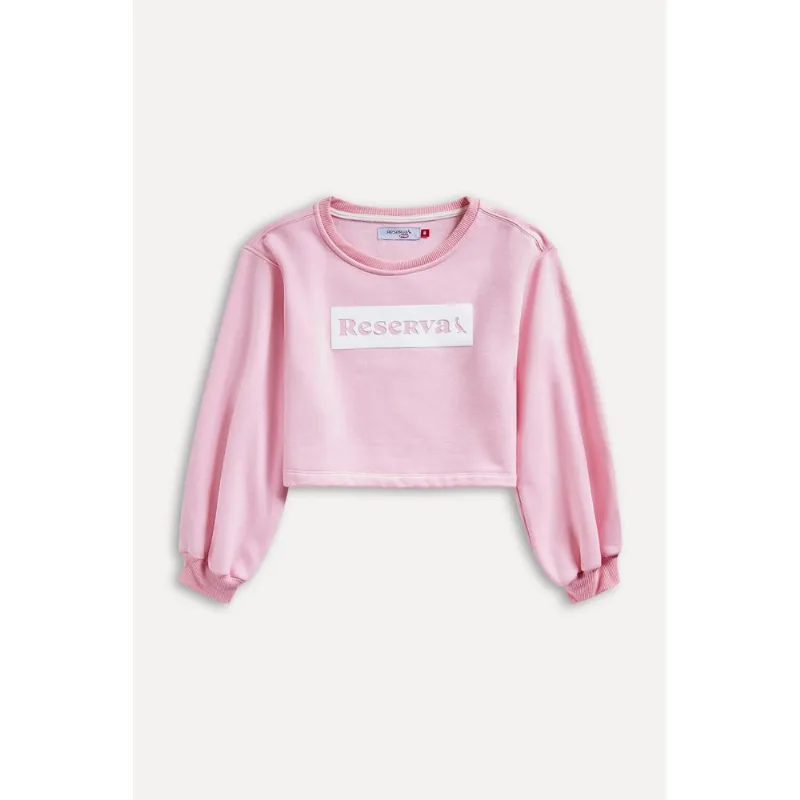 Cropped Moletom Menina Color Rosa Claro - 16
