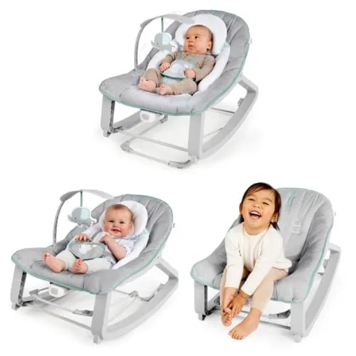 Engenhosidade Manter Aconchegante 3 em 1 Crescer comigo Vibrando Baby Bouncer Seat & Infant to Toddler Rocker - Weaver, Newborn and up - Não Disponível