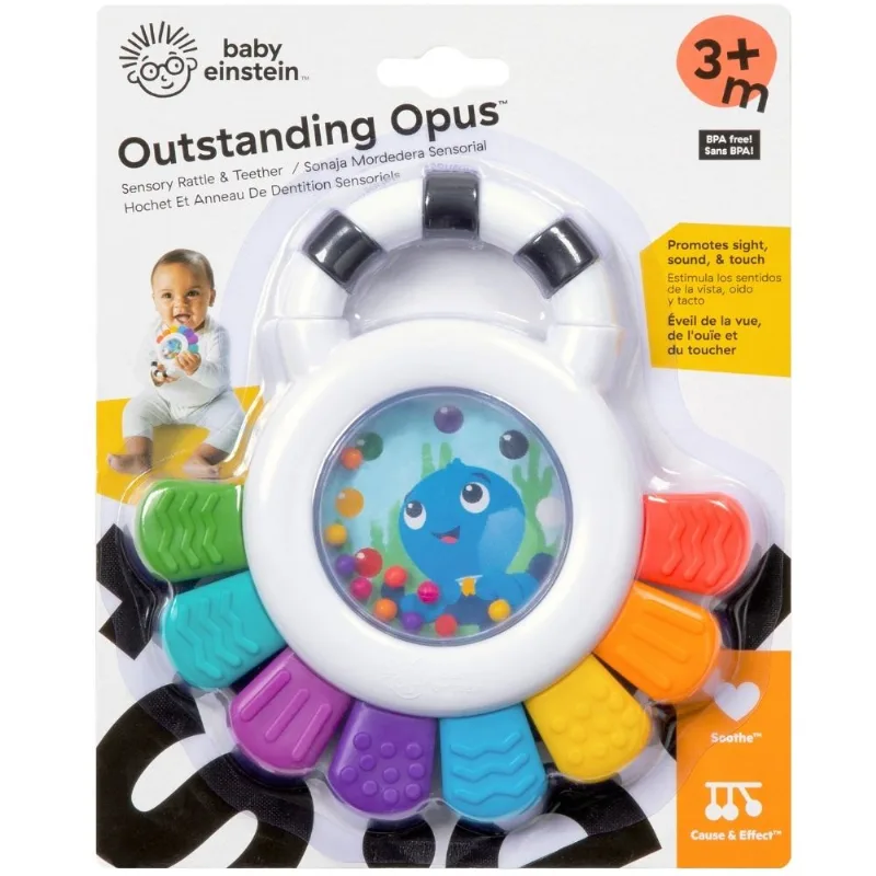 MORDEDOR SENSORIAL OUTSTANDING OPUS - 3M+ - BABY EINSTEIN