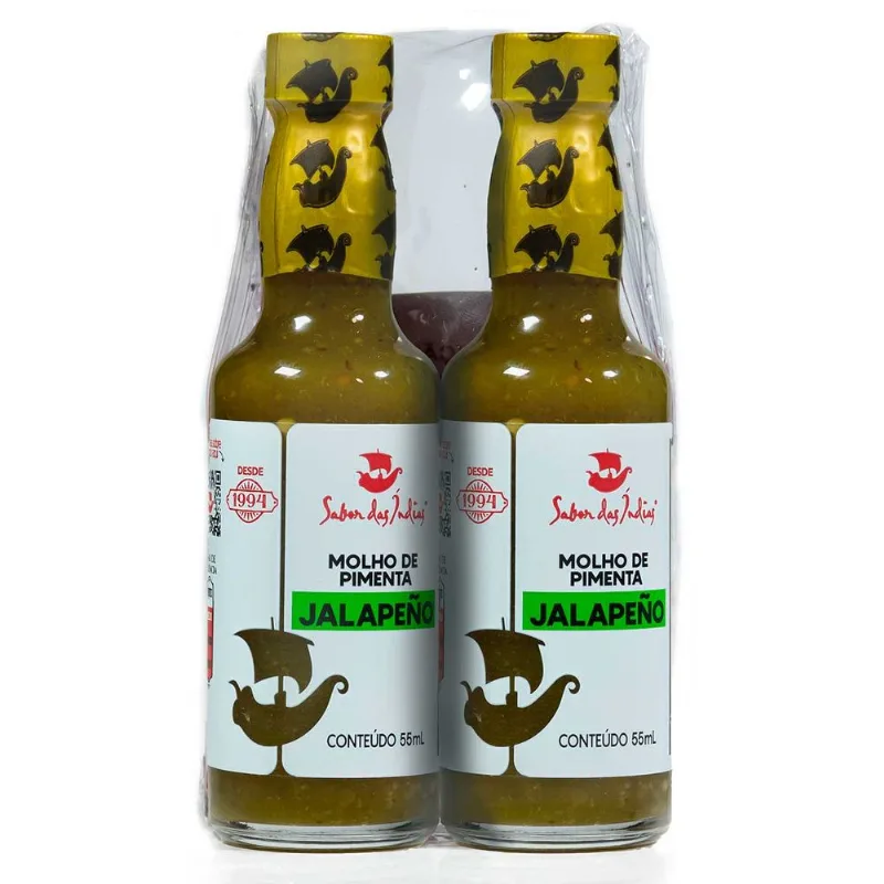Molho de Pimenta Jalapeño Sabor das Índias 2x55g
