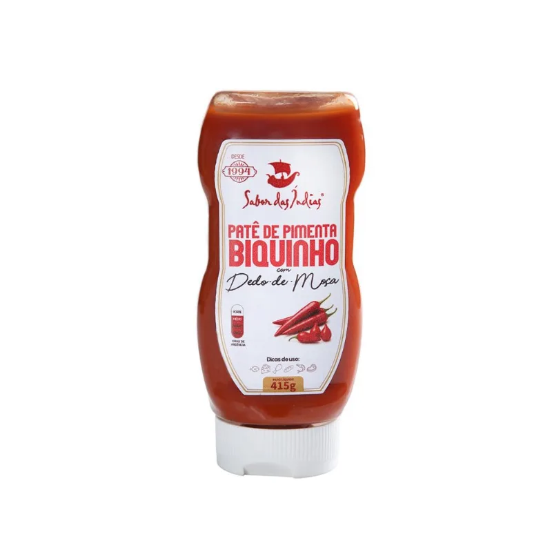 Patê Pimenta Dedo De Moça Sabor das Índias 415g