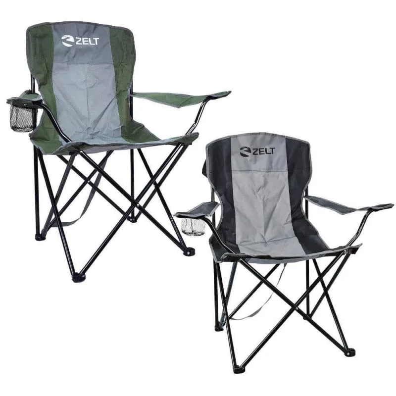 Cadeira Camping Araguaia 120 Kg Com Braço E Porta Copo Zelt - OUTRAS