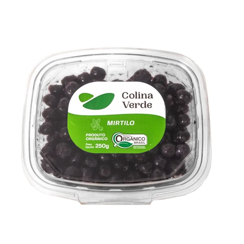 Mirtilo Orgânico Congelado Colina Verde 250g - Colina Verde