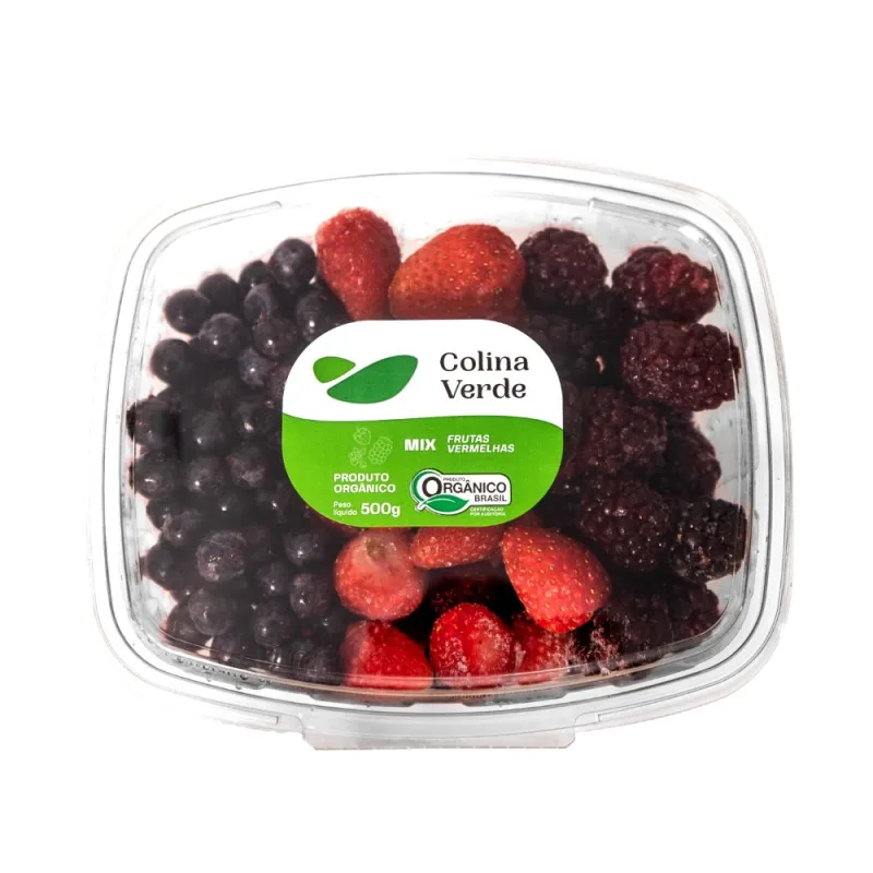 Mix de Frutas Vermelhas Orgânico Congelado Colina Verde 500g - Colina Verde