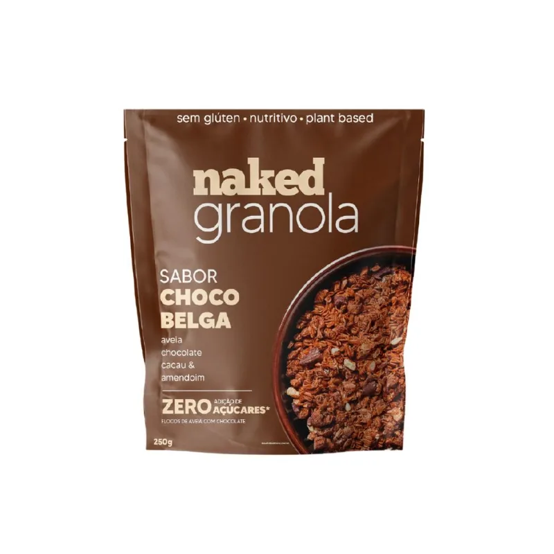 Granola Choco Belga Sem Glúten Naked Pouch 250g