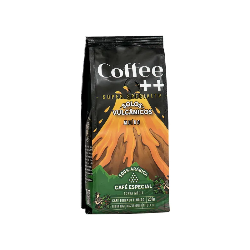 Café Torrado e Moído Solos Vulcânicos Coffee++ 250g - Coffee++