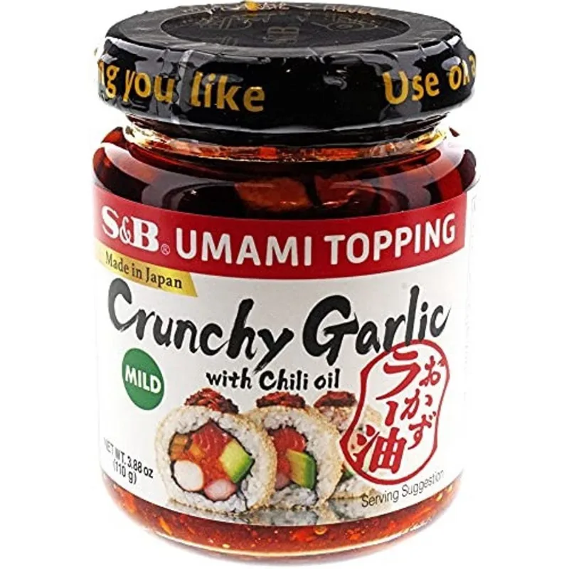 Óleo de Pimenta S&B com alho crocante, 3,9 onças