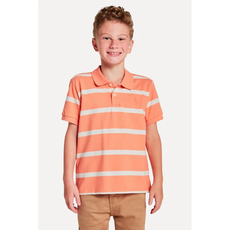 Polo Mini Piquet Joa Laranja Bergamota - 02
