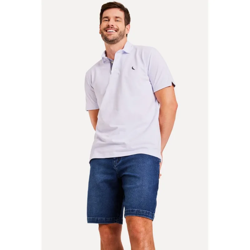 Bermuda Iron Moletom Jeans Indigo - 40