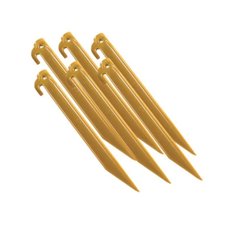 Tent Pegs Coleman, estacas de plástico duráveis de 23 cm de comprimento, conjunto de 9