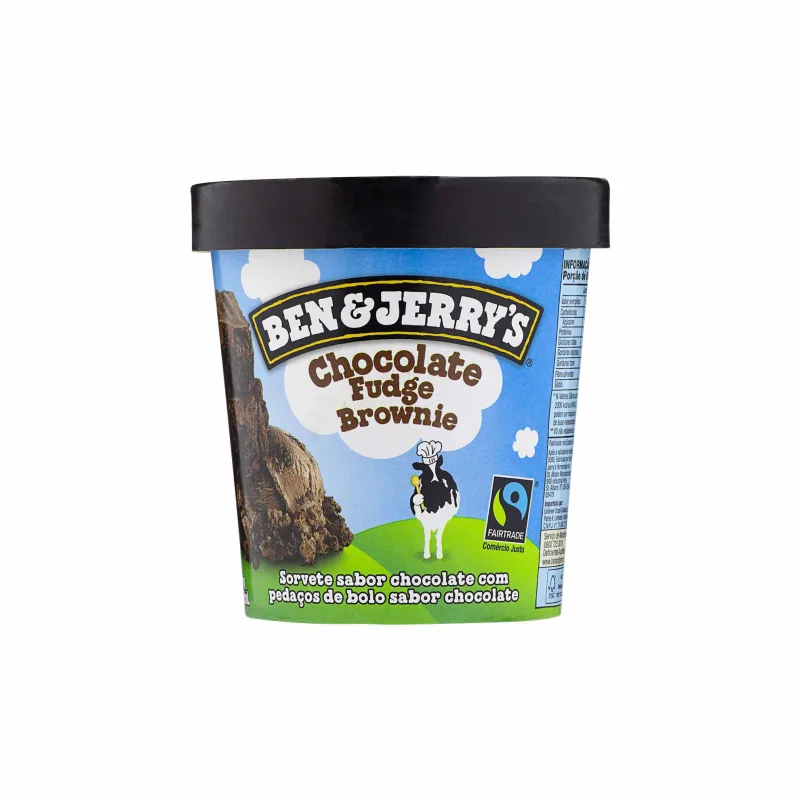 SORVETE BEN &amp; JERRY'S CHOCOLATE FUDGE BROWNIE 458ML - Ben & Jerry's
