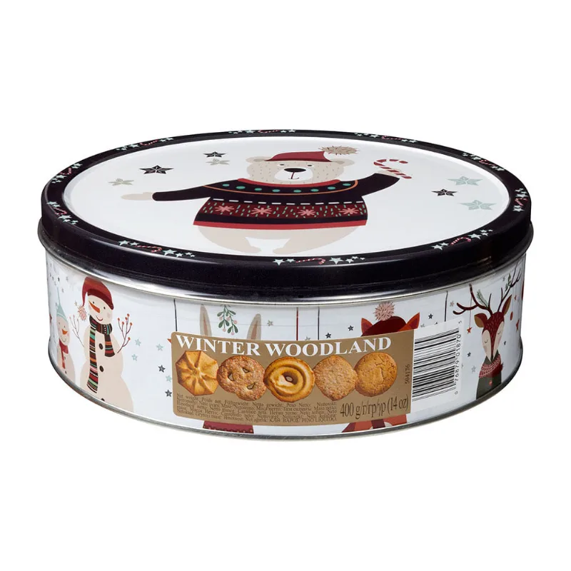 Biscoito Amanteigado Winter Woodland Jacobsens Bakery Lata 400g