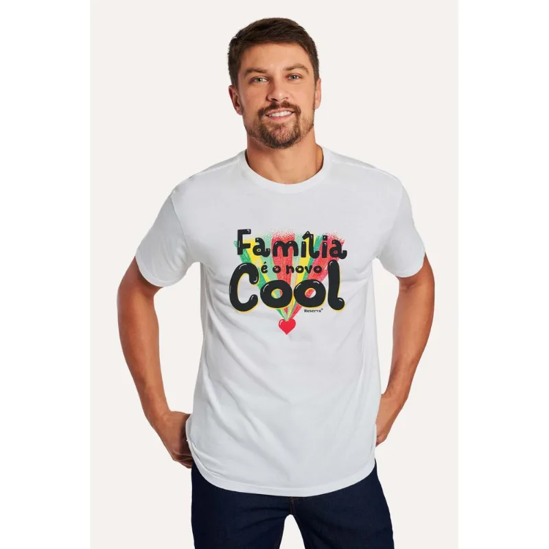 Camiseta Familia Cool Branco - P