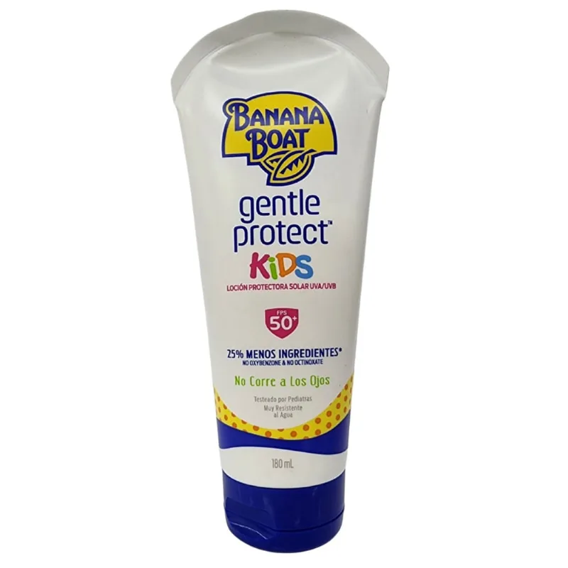 Loção Protetora Solar uva/uvb Gentle Protect Kids fps 50 + Banana Boat 180ml