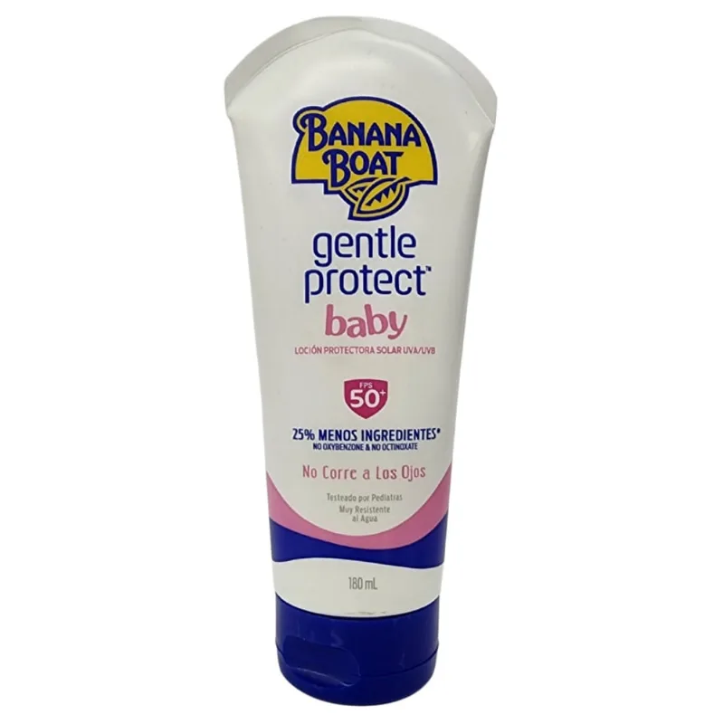 Loção Protetora Solar uva/uvb Gentle Protect Baby fps 50 + Banana Boat 180ml