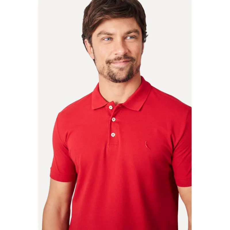 Polo Piquet Classica Vermelho Cereja - Ggg