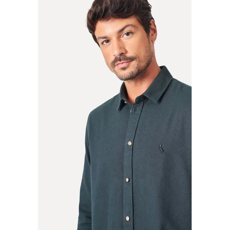Camisa Ml Flanela Camp Verde Escuro - P