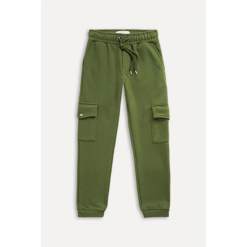 Calca Mini Moletom Cargo Pica Pau Verde Musgo - 16
