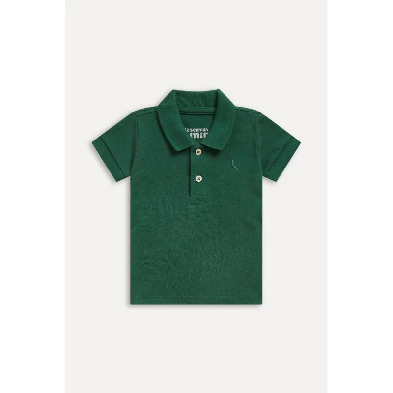 Polo Bb Piquet Classico Verde Floresta - G