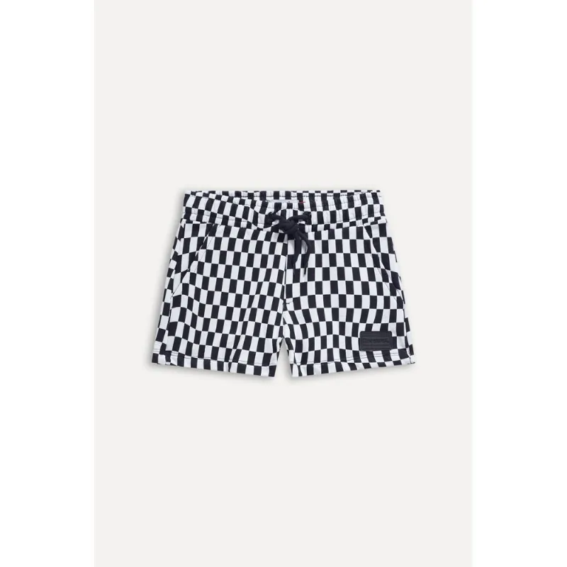 Short Menina Moletom Grid Speed Preto - 18