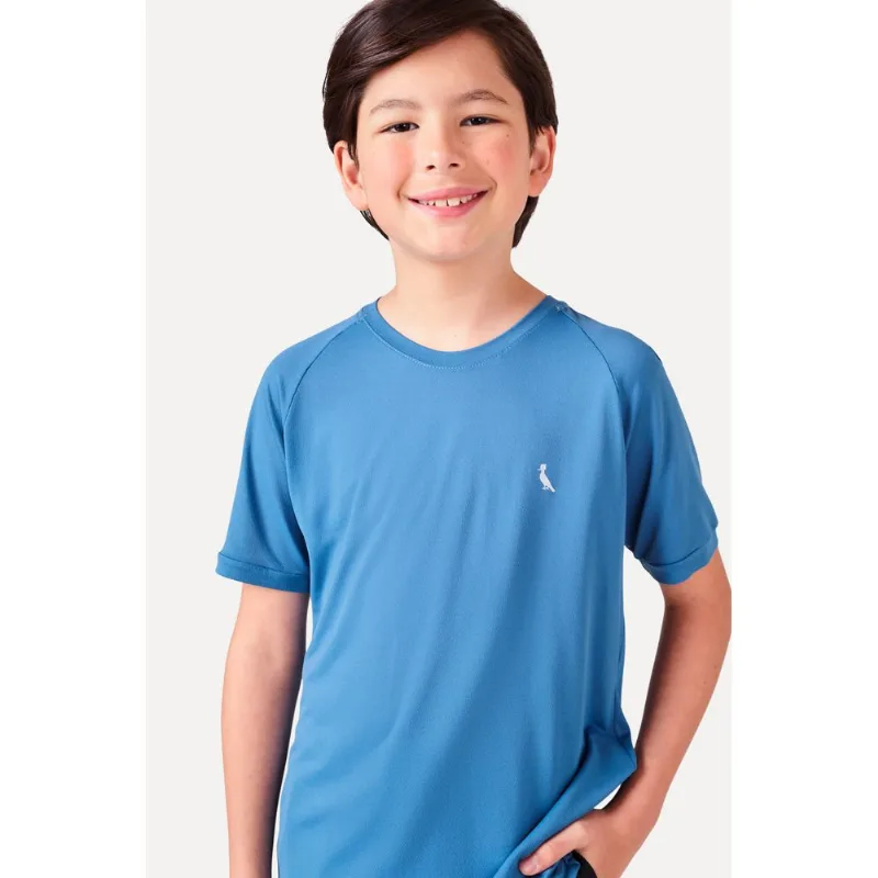 Camiseta Mini Dryfit Pica Pau Refletivo Azul Carbono - 08
