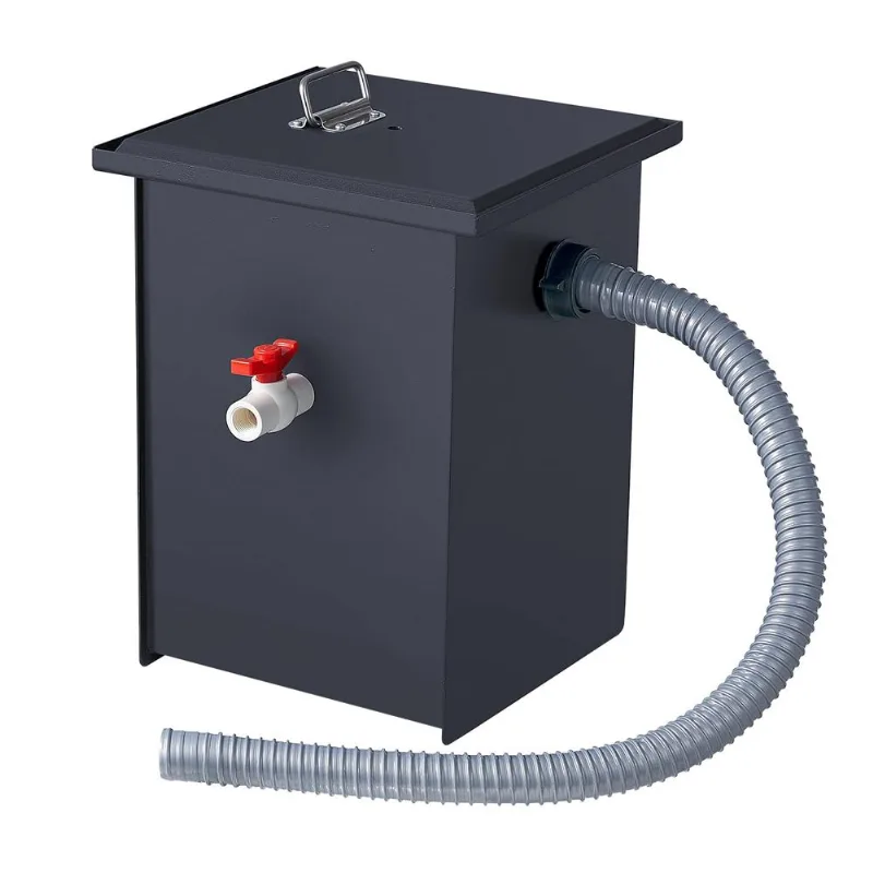 Coletor De Graxa Vevor Commercial 3,6 Kg Em Aço Carbono 8l/min