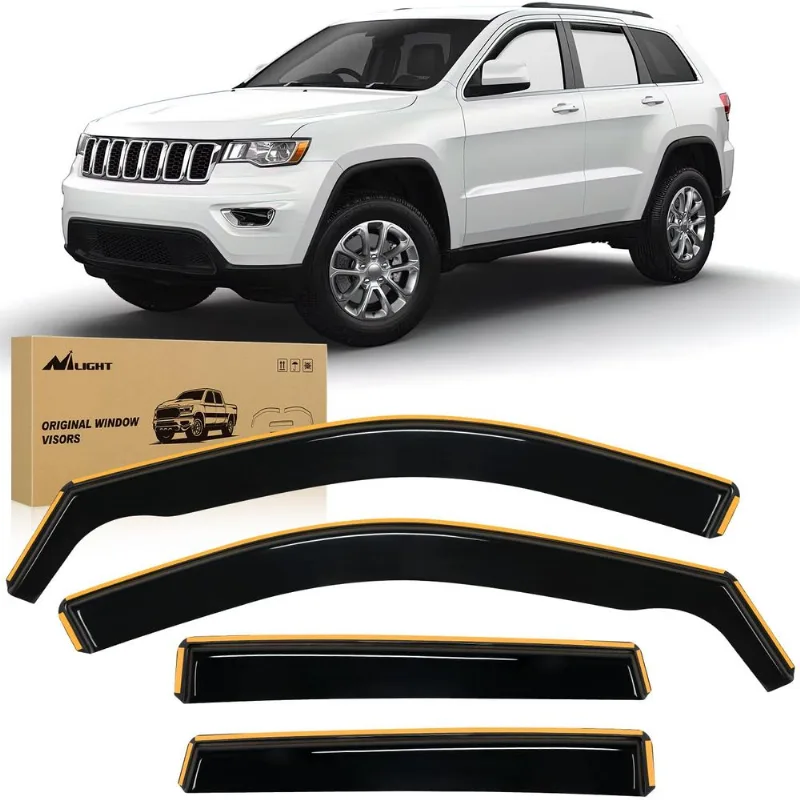 Vent Window Visors Nilight Para Jeep Grand Cherokee 2011-2020