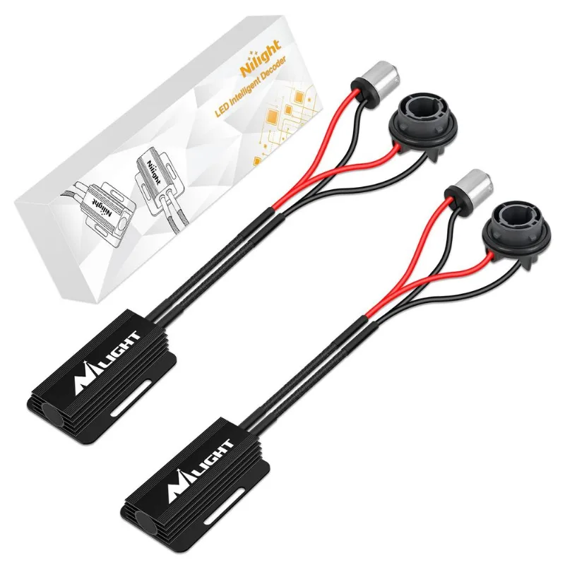 Decodificador Led Canbus Nilight 1156p, Anticintilação, Pacote Com 2