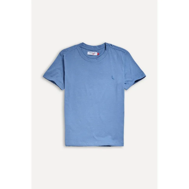 Camiseta Mini Mc Pontinhos Azul Jeans - 04