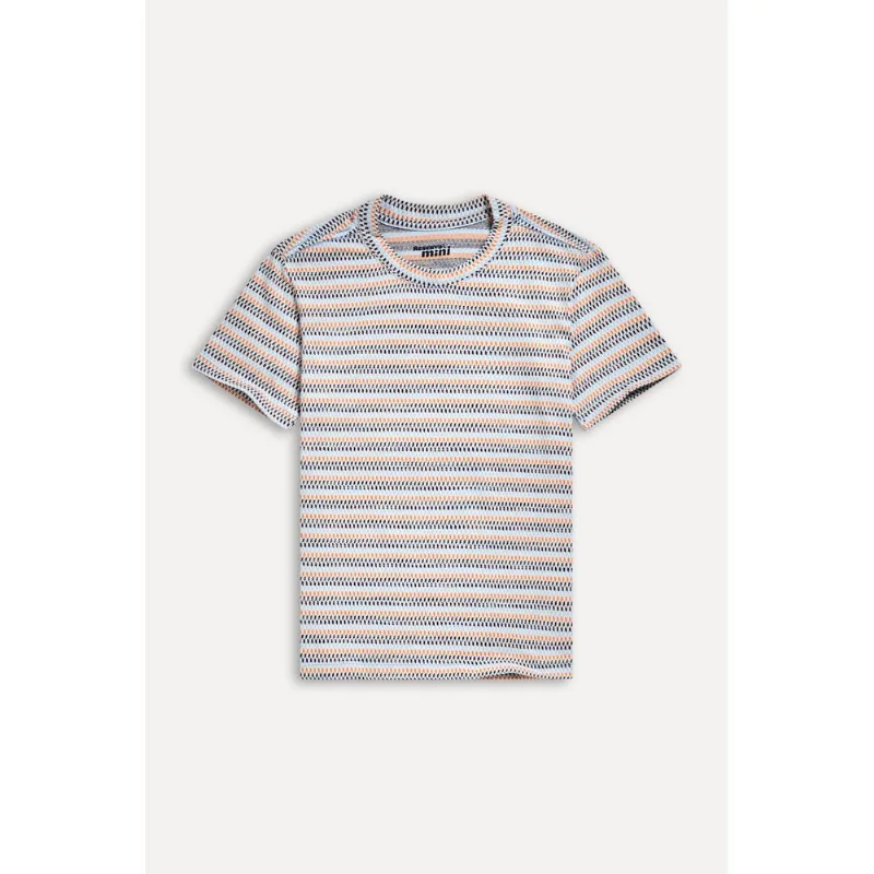 Camiseta Mini Mc Jacquard Areia - 08
