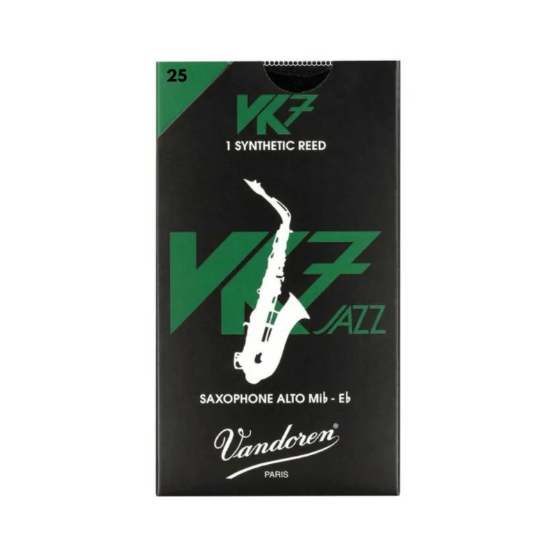 PALHETA SINTETICA VK7 P/ SAX ALTO CX C/ 1 VANDOREN PALHETA SINTETICA 25 VK7 P/ SAX ALTO CX C/ 1 SVK72125 VANDOREN