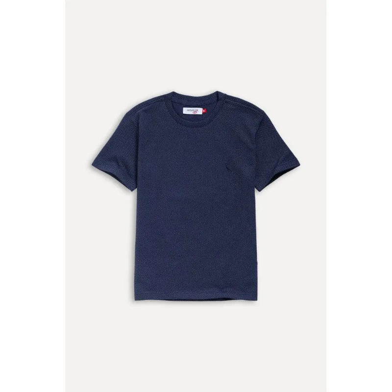 Camiseta Mc Mini Malha Micro Pontos Marinho - 18