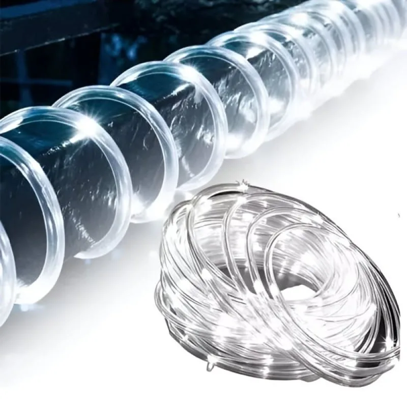 Mangueira Pisca 460 Lâmpadas LEDs Branco Natalino 20M 220v - Genérico