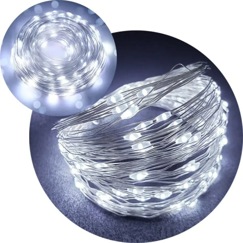 Pisca Cordão De Natal 800 Lâmpadas LEDs Branco 100M 110-220v - Genérico