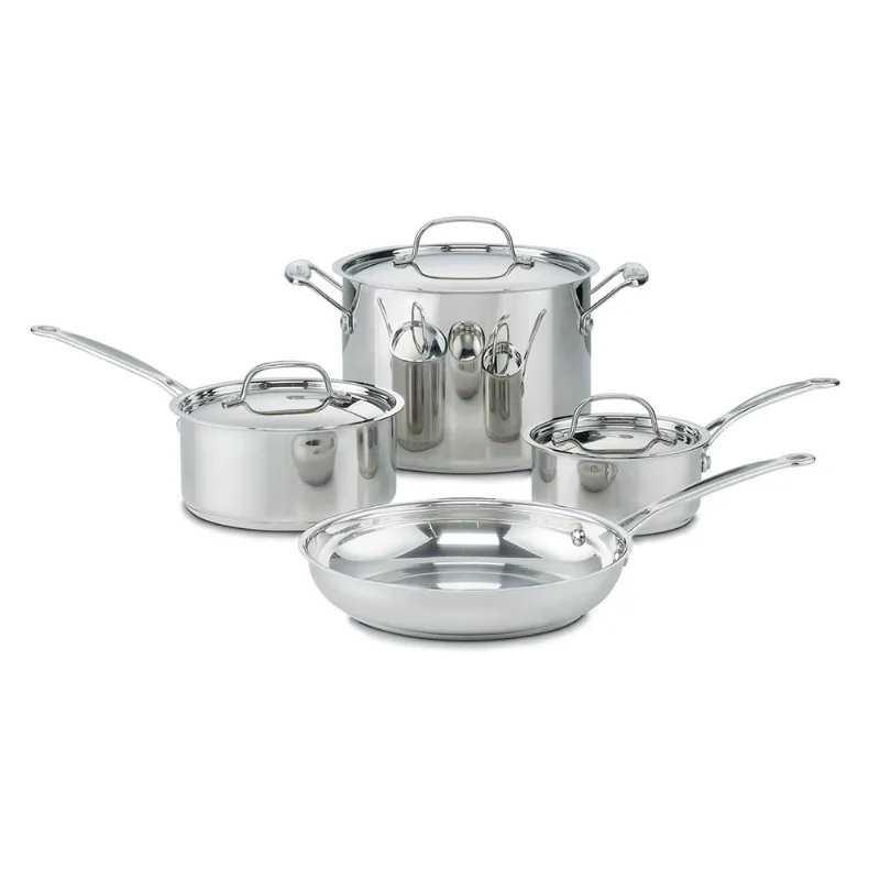 Conjunto de Panelas Ichefs Classic 4 peças em Inox de Indução Cuisinart