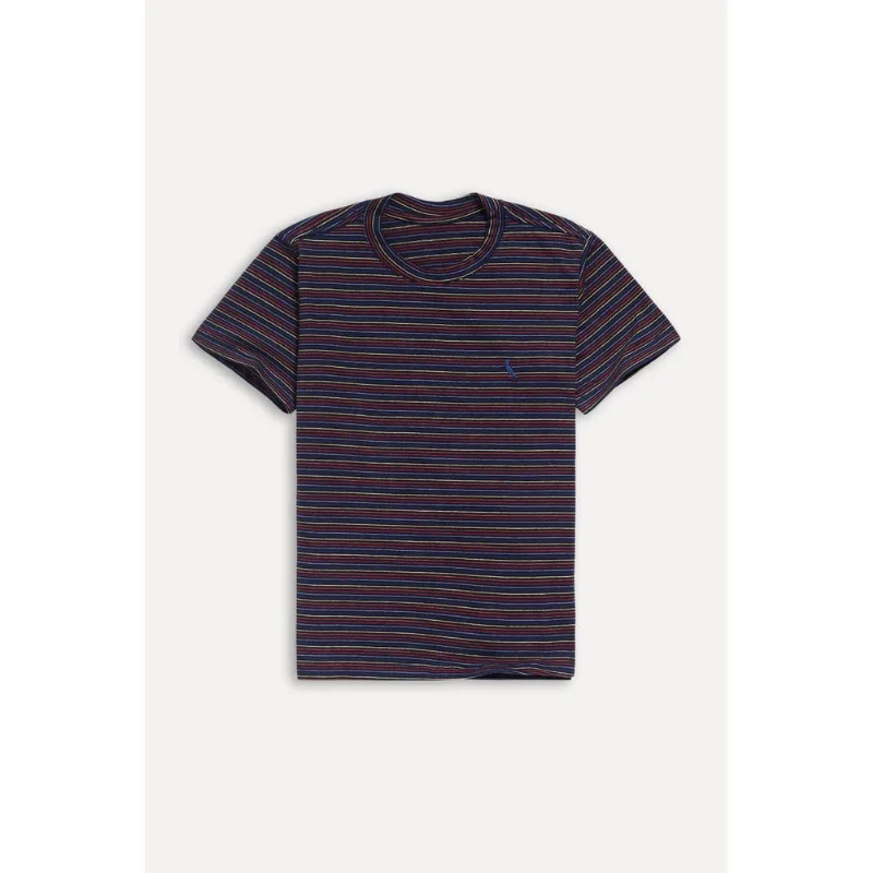 Camiseta Mini Malha Listrada Preta Preto - 14