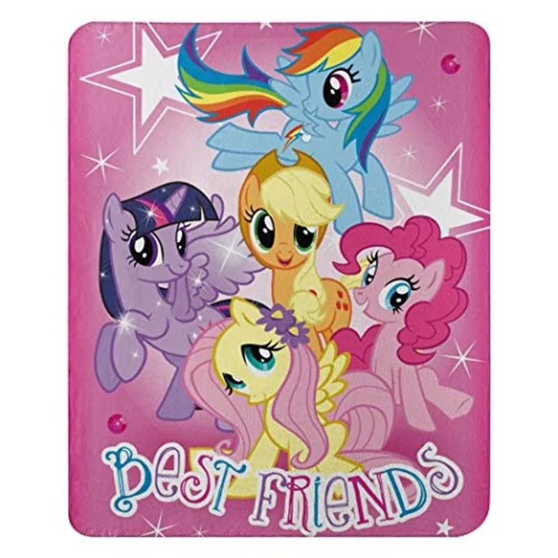 Hasbro's My Little Pony, Happy Herd Fleece Throw Blanket, 45 x 60, Multi Color