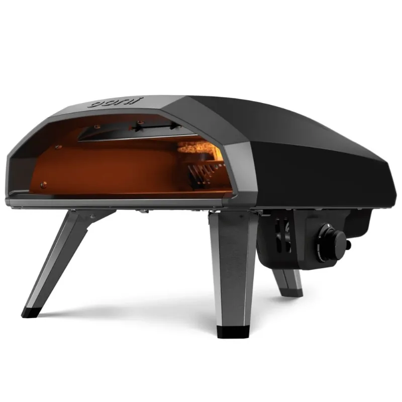 FORNO DE PIZZA OONI KODA 2 A GÁS GLP COM PEDRA REFRATARIA PRETO UU-P36000