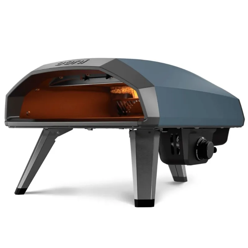 FORNO DE PIZZA OONI KODA 2 A GÁS GLP COM PEDRA REFRATARIA AZUL UU-P36100