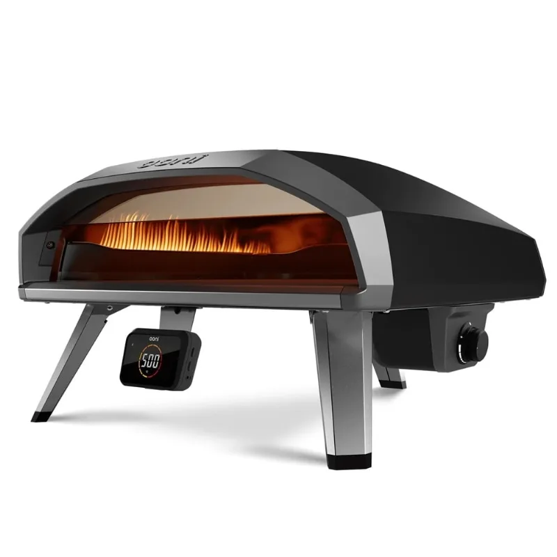 FORNO DE PIZZA OONI KODA 2 PRO A GÁS GLP COM PEDRA REFRATARIA PRETO UU-P36200