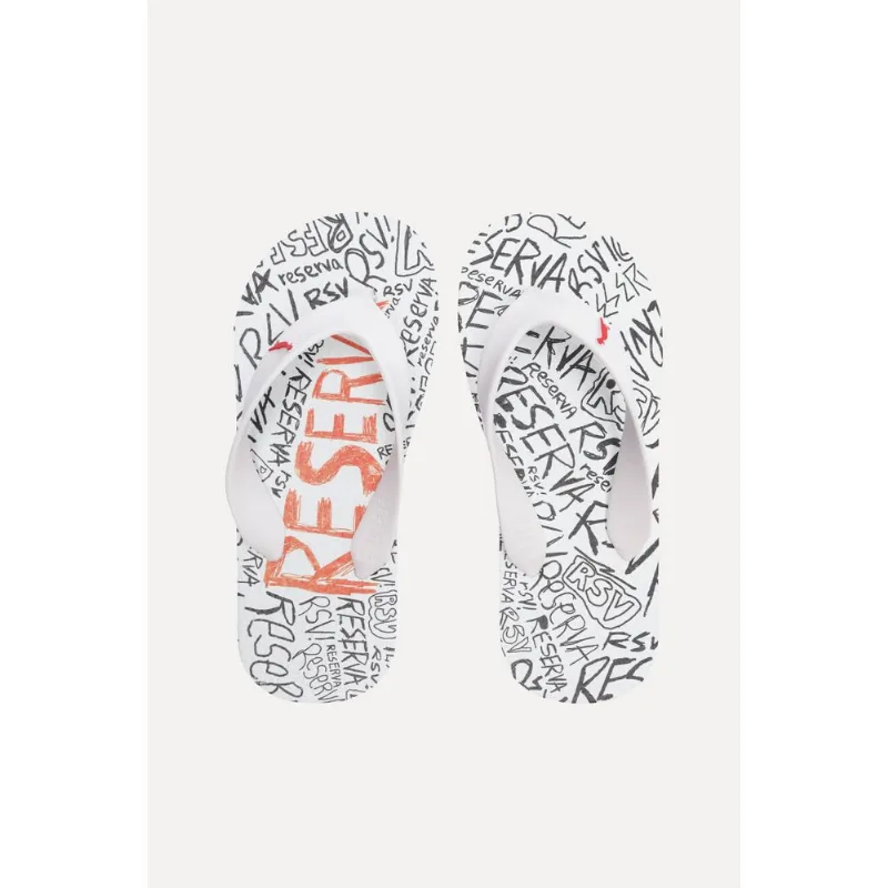 Chinelo Rmi Riot Branco/Branco - 33/34