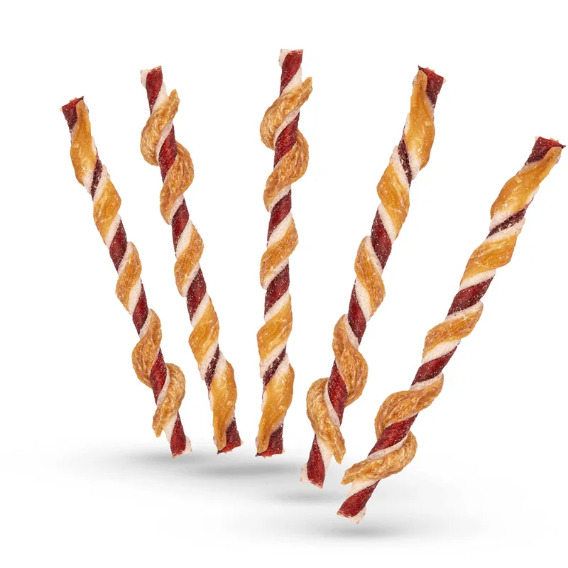 Petisco Dingo Twist 3 Sabores para Cães 5 Unidades
