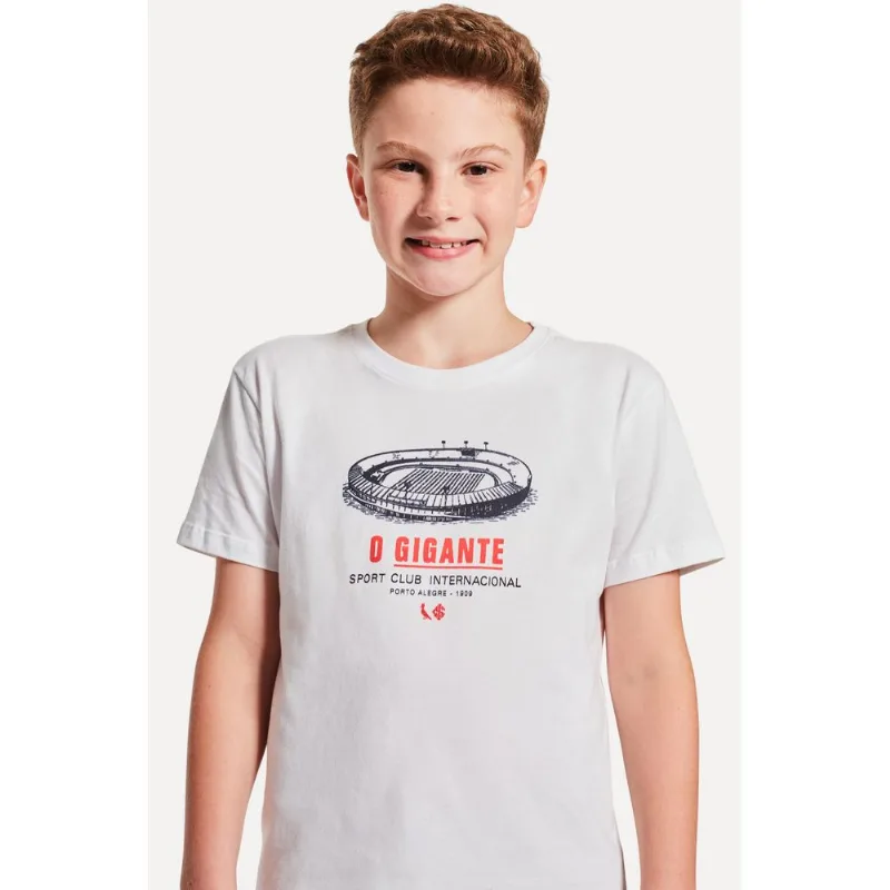 Camiseta Mini Estampada O Gigante Inter Branco - 16