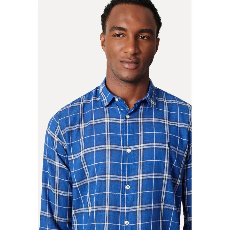 Camisa Ml Xadrez Caue Azul Royal - M