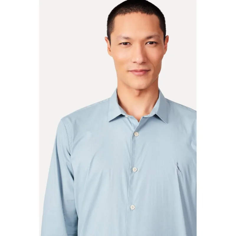 Camisa Ml Enxuto Colors Azul Seco - G