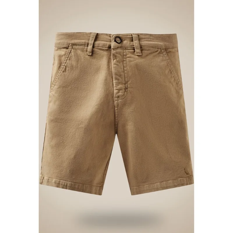 Bermuda Mini Sarja Alfaiataria Khaki - 02