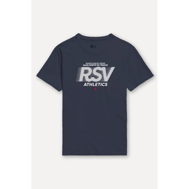 Camiseta Estampada Rsv Athletics Marinho - Gg