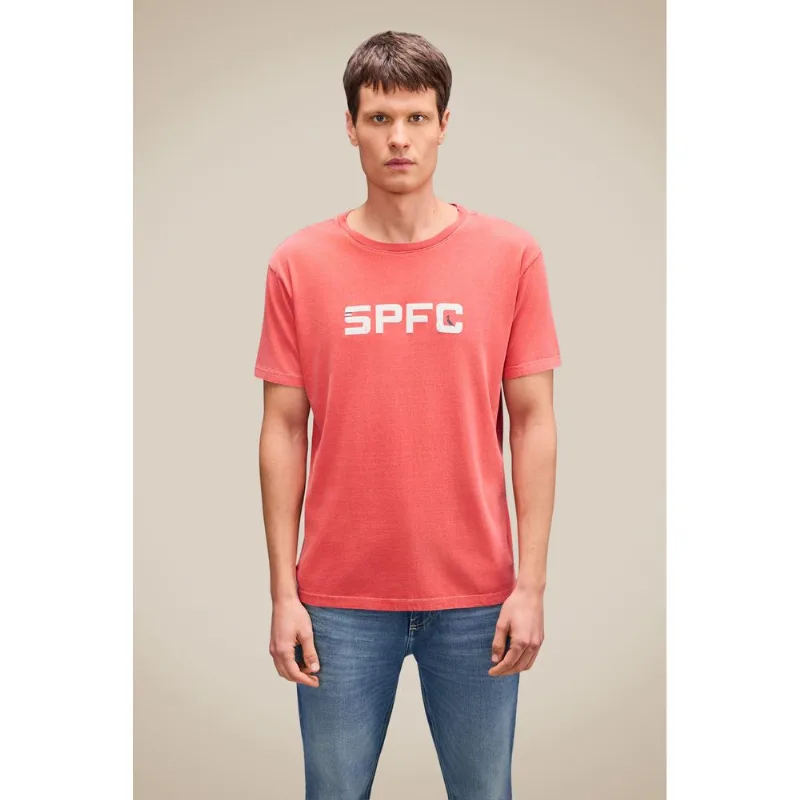 Camiseta Estampada Spfc Vermelho Stoned - P